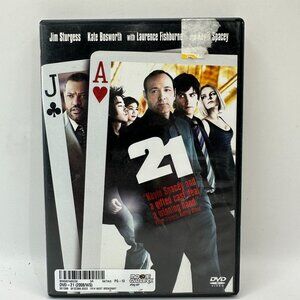 21 DVD 2008 Widescreen Edition Starring Jim Sturgess Kate Bosworth PG13